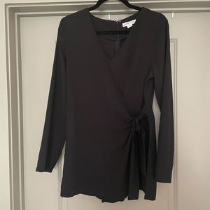 Black Romper w/ Wrap Skirt